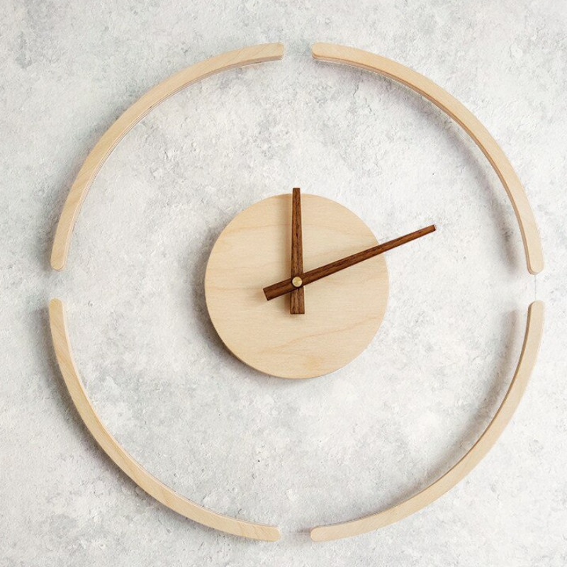 Simple Elegance Wooden Wall Clock