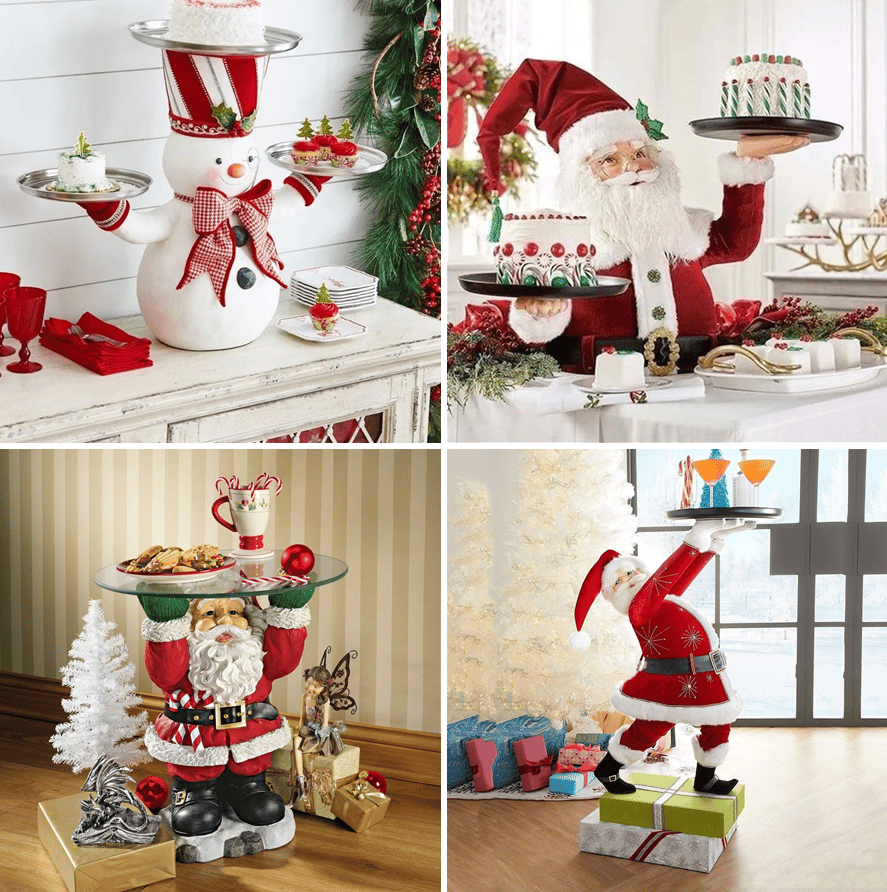 🎄🎅Christmas Snowman Treats Holder-With Plate⛄