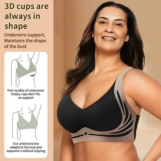 🎁Super Gather Bra | Wireless Push-Up Bra👍No More Sagging Breasts
