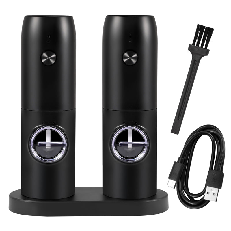 Electric Pepper and Salt Grinder Set