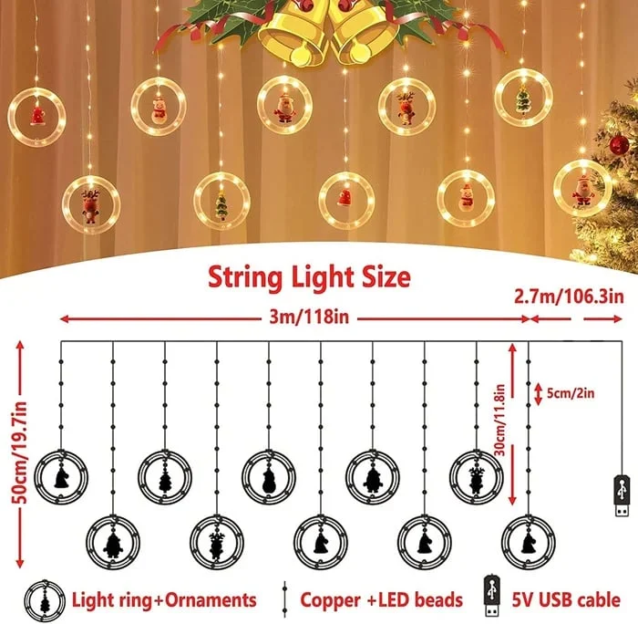 🎅🎄Christmas Led Wishing Ball String Lights Decorations