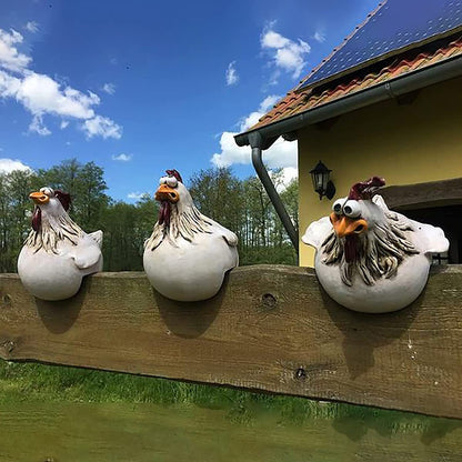 🔥Funny Chicken Garden Fence Decoration