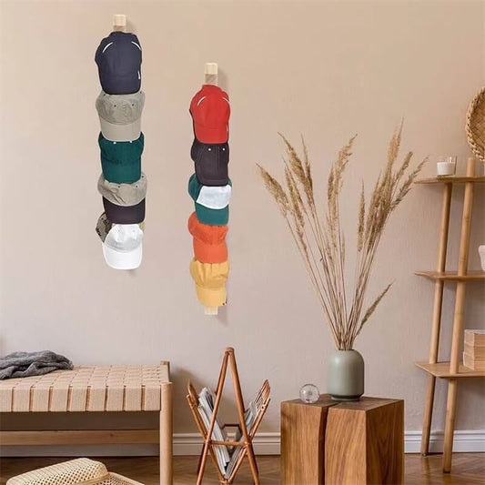 Wall Wooden Baseball Cap Organizer