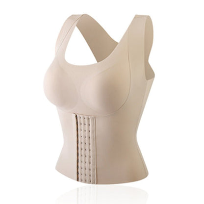 3-in-1 Waist Buttoned Bra Shapewear