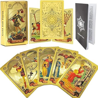 Explore the Mystical World of Tarot Gold Foil Tarot (Buy 2 Free Shipping)