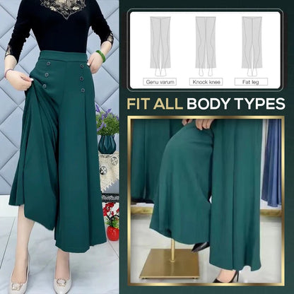 [Comfort and Slim] Stylish Pleated Wide-leg Pants