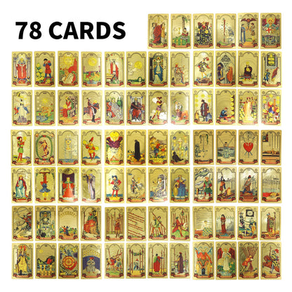 Explore the Mystical World of Tarot Gold Foil Tarot (Buy 2 Free Shipping)