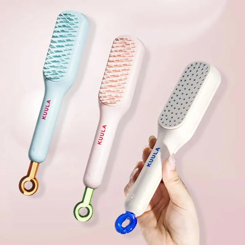 Self-Cleaning Anti-Static Massage Comb