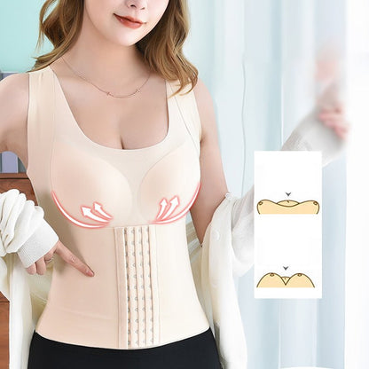 3-in-1 Waist Buttoned Bra Shapewear