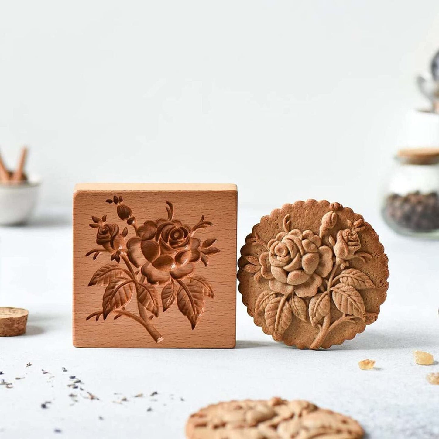 Wood Grain Cookie Knife - Cookie Embossing Mould