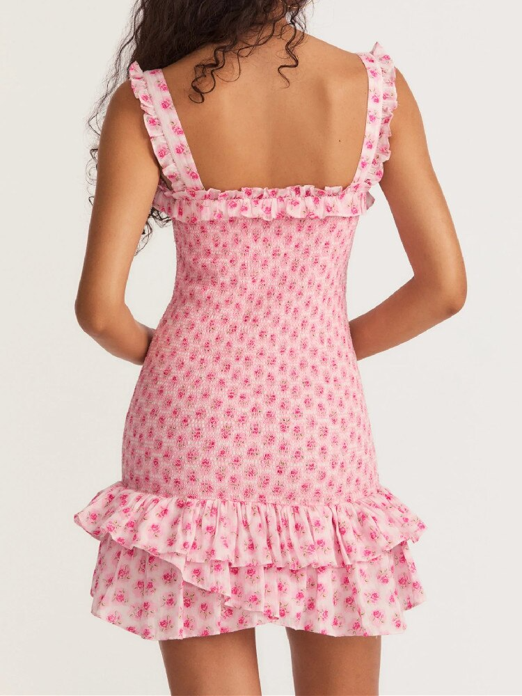 Flirty Ruffle Sleeveless A-line Mini Dress - Perfect for a Stylish Summer Look