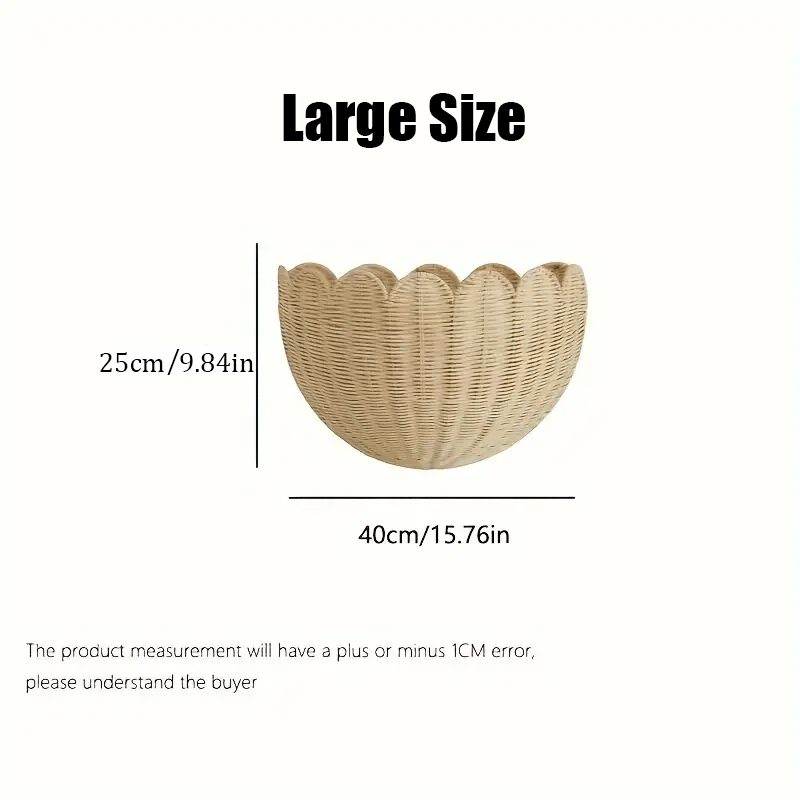 Chic Handwoven Rattan Wall Basket