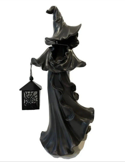 🎃Early Halloween Sale -Black Witch With Lantern