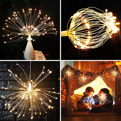 USB Copper Wire Fireworks Lights for Indoor and Outdoor Decor