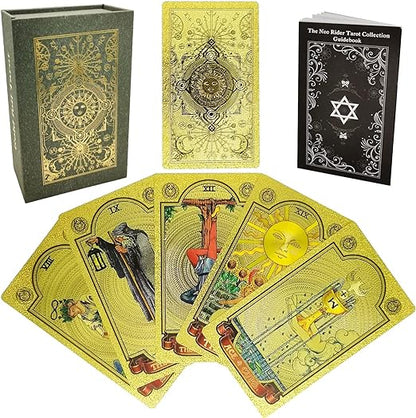 Explore the Mystical World of Tarot Gold Foil Tarot (Buy 2 Free Shipping)