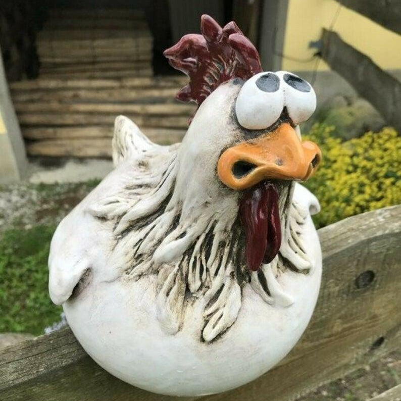 🔥Funny Chicken Garden Fence Decoration