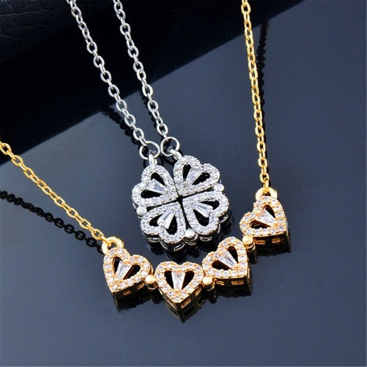 ☘Four-Leaf Heart Shape Necklace