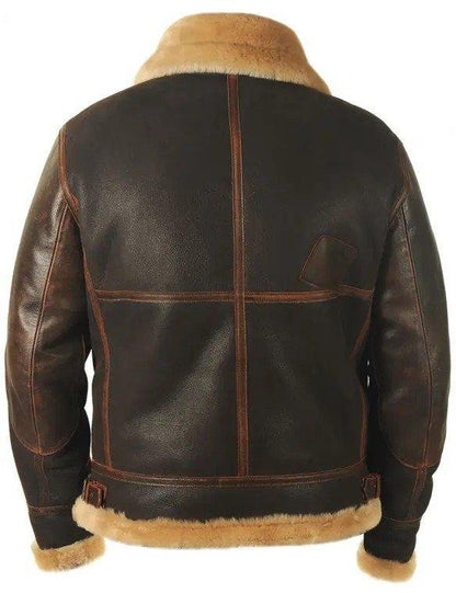 Pilot Leather Jacket Made Of Sheepskin