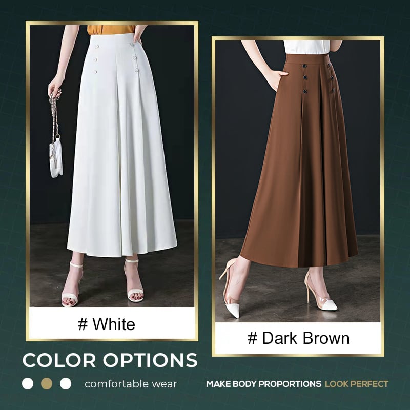 [Comfort and Slim] Stylish Pleated Wide-leg Pants