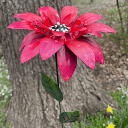 Metal Flowers Garden Stakes