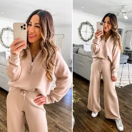 Long Sleeve Wide Leg Jumpsuit