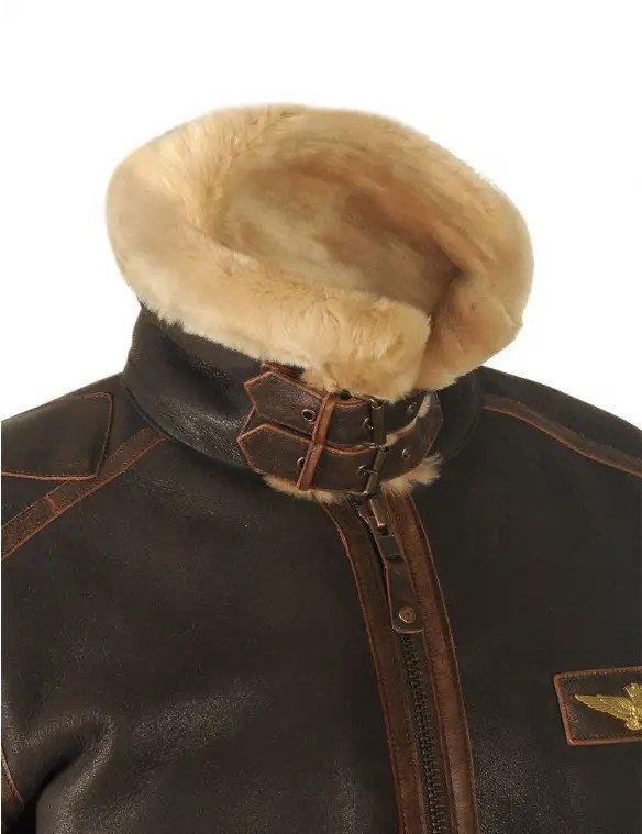 Pilot Leather Jacket Made Of Sheepskin