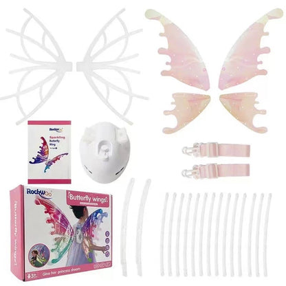 🦋🧚‍♀Electric Butterfly Elf Wings with Glowing Lights