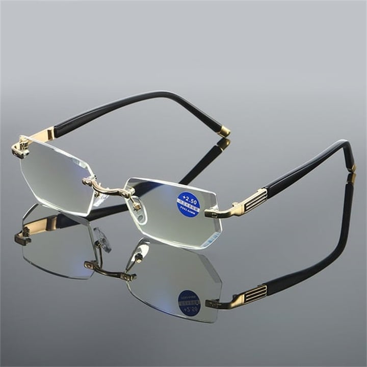 New Sapphire High Hardness Anti-blue Progressive Far And Near Dual-Use Reading Glasses