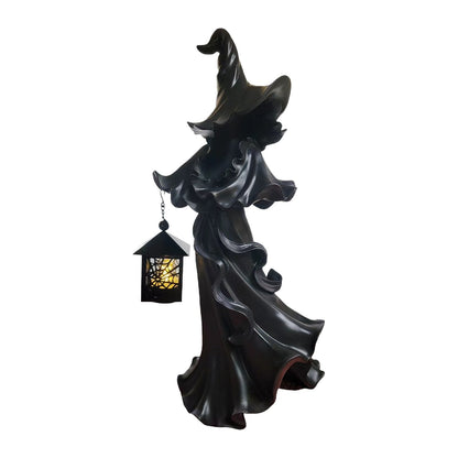 🧙‍♀️💫Hand-Painted Enchanting Witch Statue: The Guardian of Your Home (✨Same as in the video)