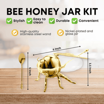 Decorative Bee-Shaped Honey Jar