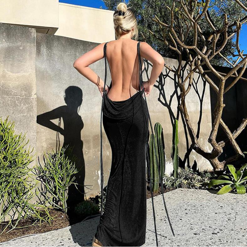 Backless Maxi Dress