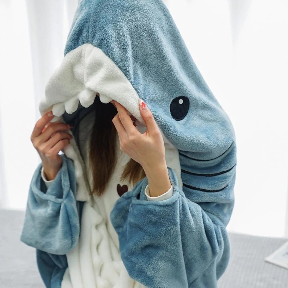 Shark Blanket Walking on the beach