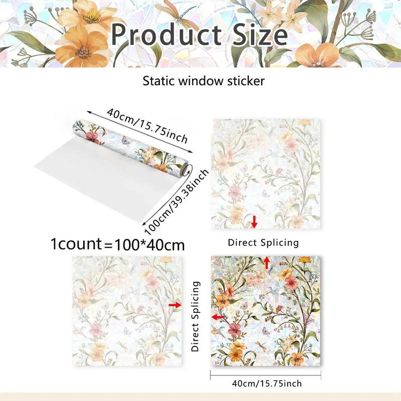 🌸Floral Pattern Window Sticker