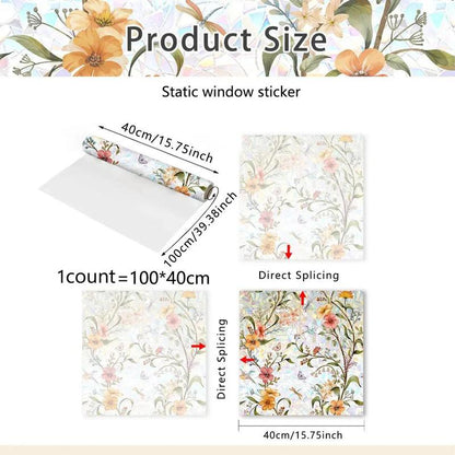 🌸Floral Pattern Window Sticker