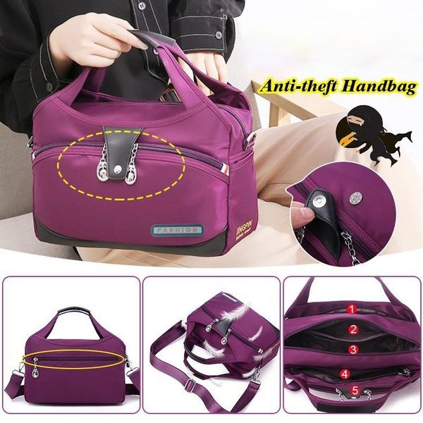 Fashion anti-theft handbag