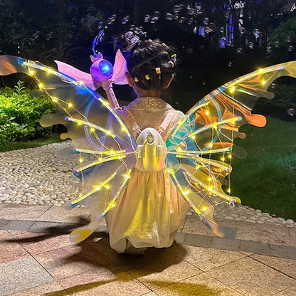 🦋🧚‍♀Electric Butterfly Elf Wings with Glowing Lights