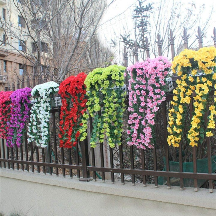 🌺Vivid Artificial Hanging Orchid Bunch