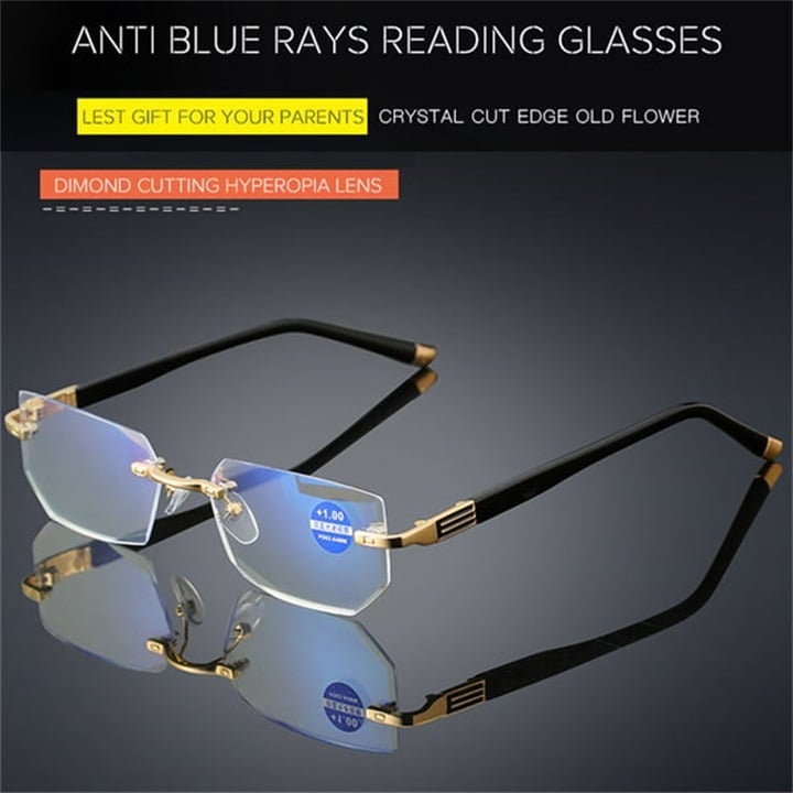 New Sapphire High Hardness Anti-blue Progressive Far And Near Dual-Use Reading Glasses