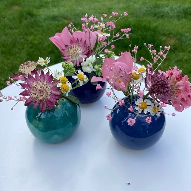 Handmade Vase Flower Stone Table Decor