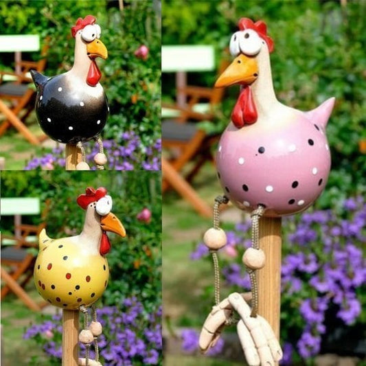Funny decorative chicken, eye-catching decoration