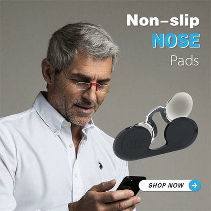 Portable Mini Nose Clip Reading Glasses