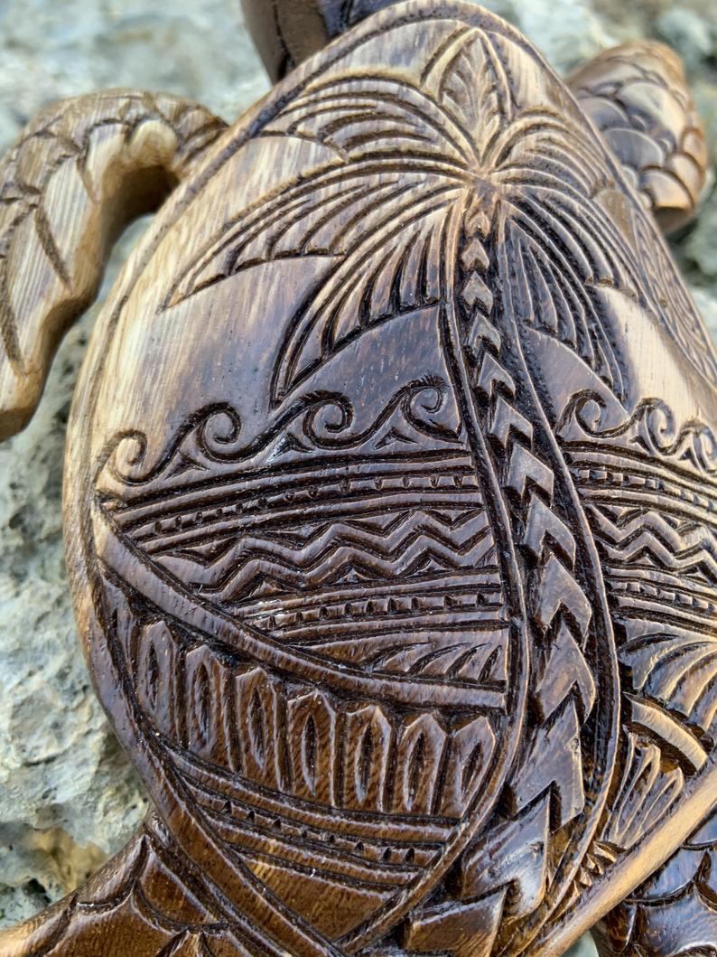 🔥Hawaiian Turtle Woodcarving