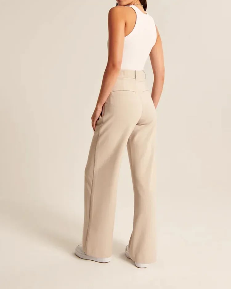 Lightweight Tailored Wide Leg Pants (Buy 2 Free Shipping)