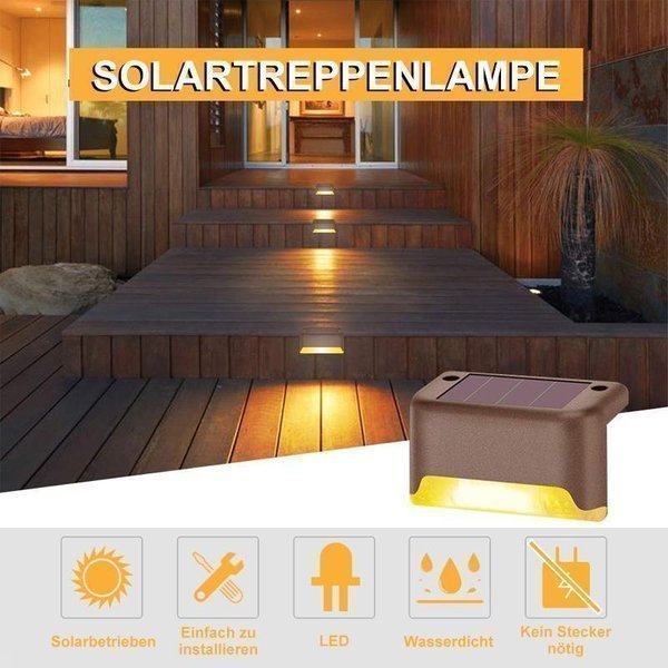 LED Solar Lamp Path Staircase Outdoor Waterproof Wall Light🔥BUY MORE SAVE MORE