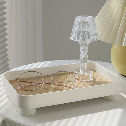 Wooden White Tray Decor