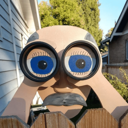 Fence Decoration Nosy Old Man and Lady Garden Yard Art