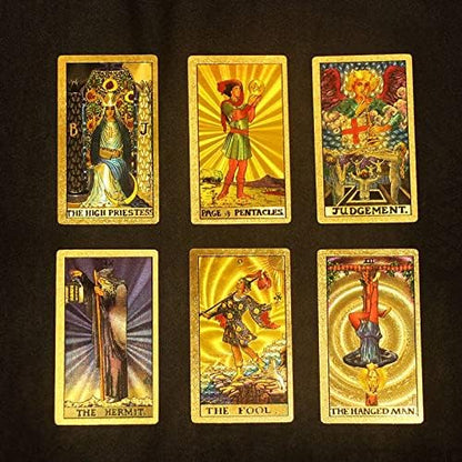 Explore the Mystical World of Tarot Gold Foil Tarot (Buy 2 Free Shipping)