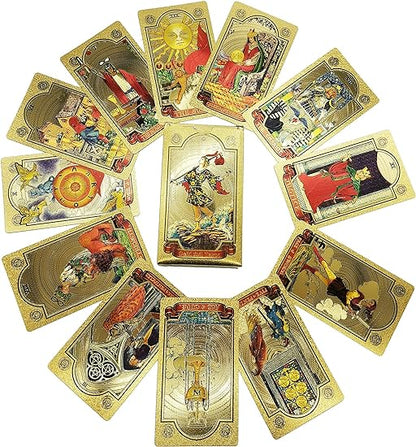 Explore the Mystical World of Tarot Gold Foil Tarot (Buy 2 Free Shipping)