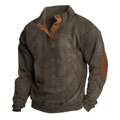 Men's Outdoor Casual Stand Collar Long Sleeve Sweatshirt