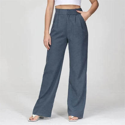 Lightweight Tailored Wide Leg Pants (Buy 2 Free Shipping)